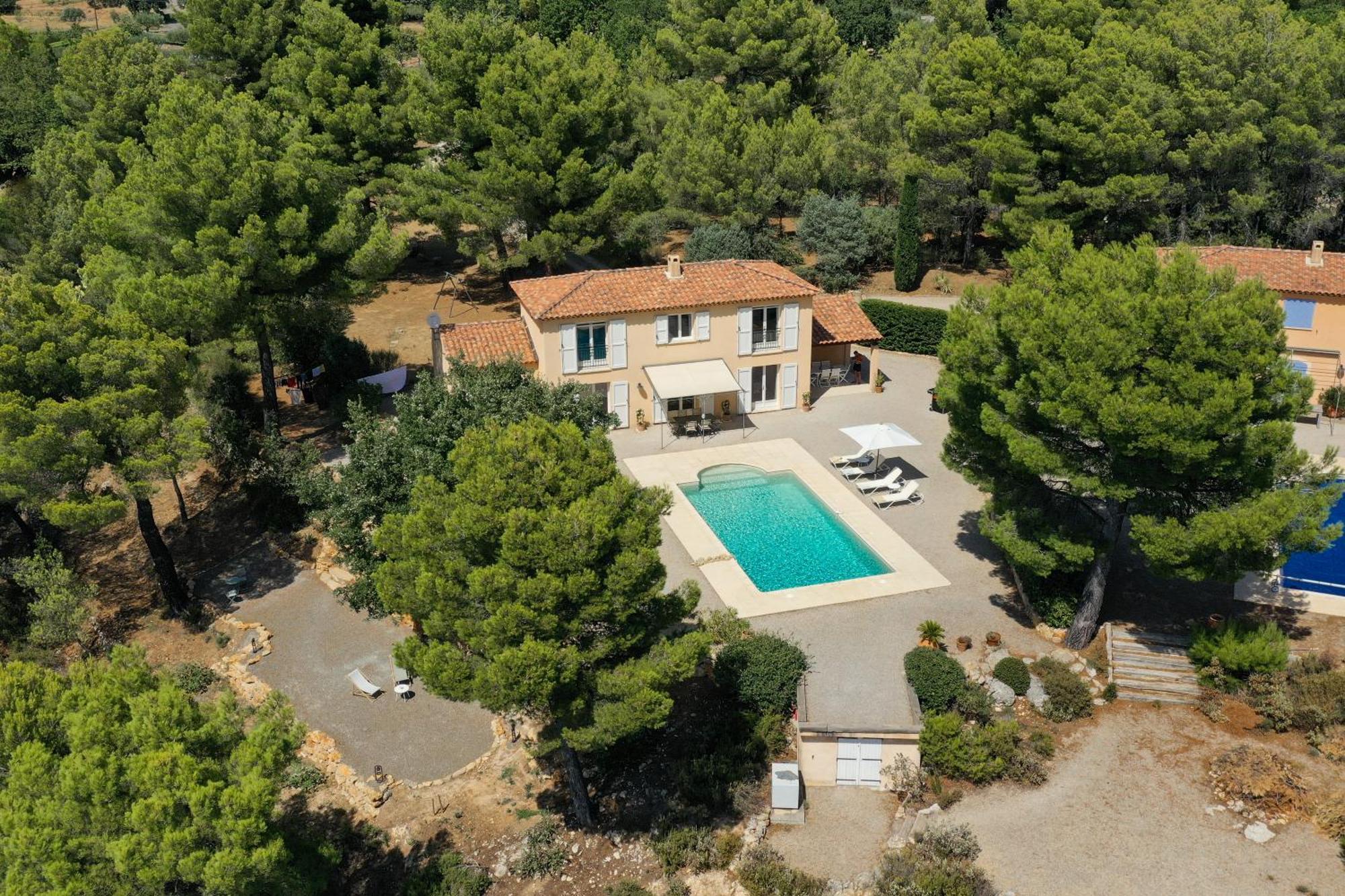Villa "Le Sortilege" Vue Panoramique Et Piscine Tourtour Exterior photo