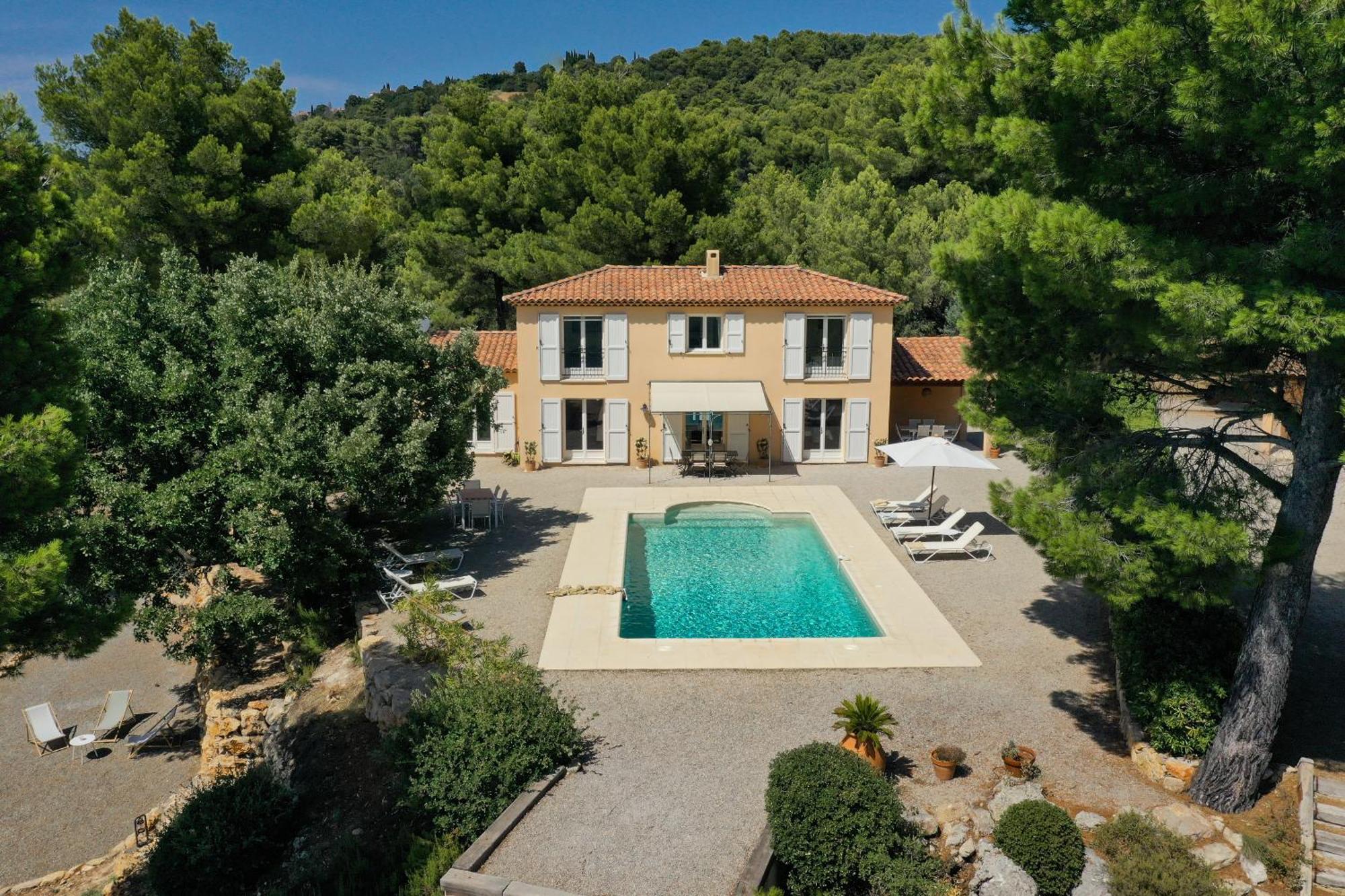 Villa "Le Sortilege" Vue Panoramique Et Piscine Tourtour Exterior photo