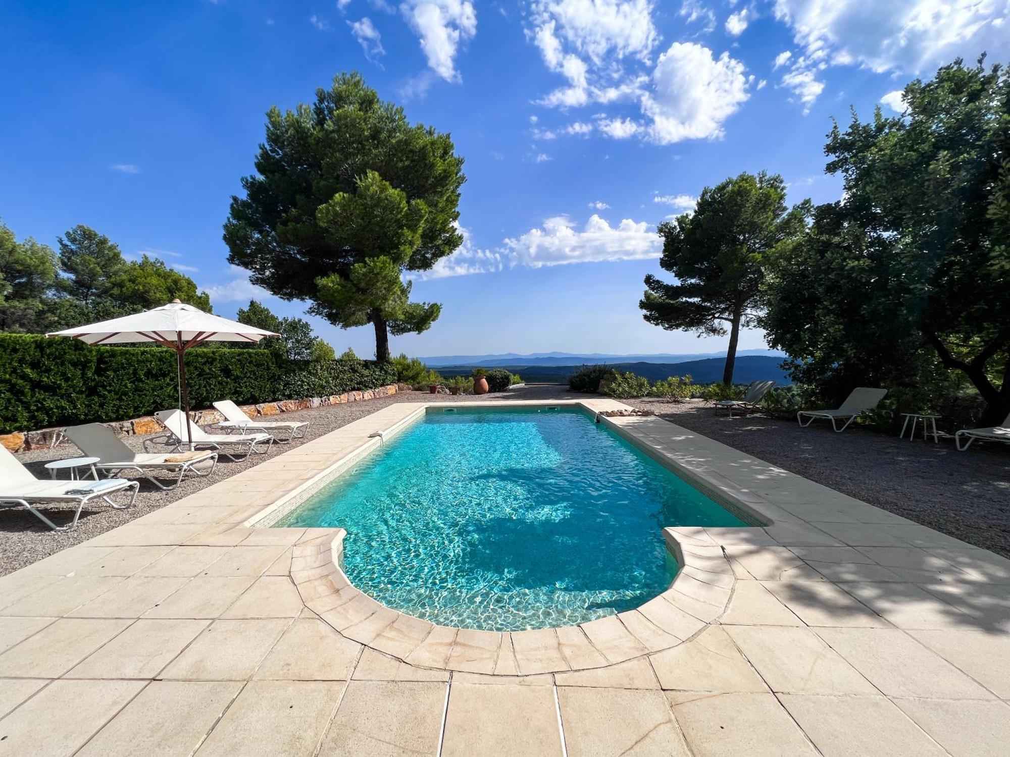 Villa "Le Sortilege" Vue Panoramique Et Piscine Tourtour Exterior photo