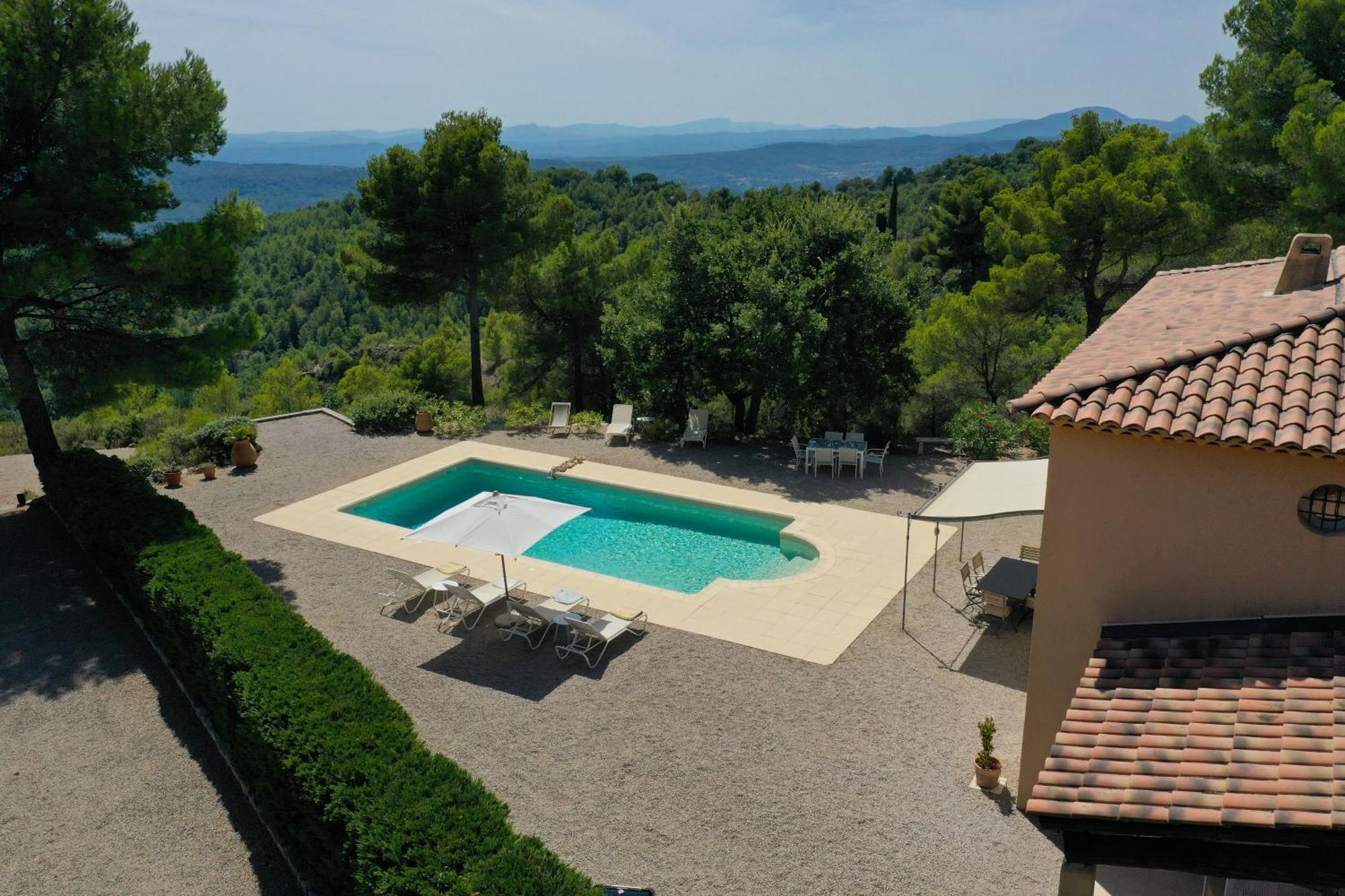 Villa "Le Sortilege" Vue Panoramique Et Piscine Tourtour Exterior photo