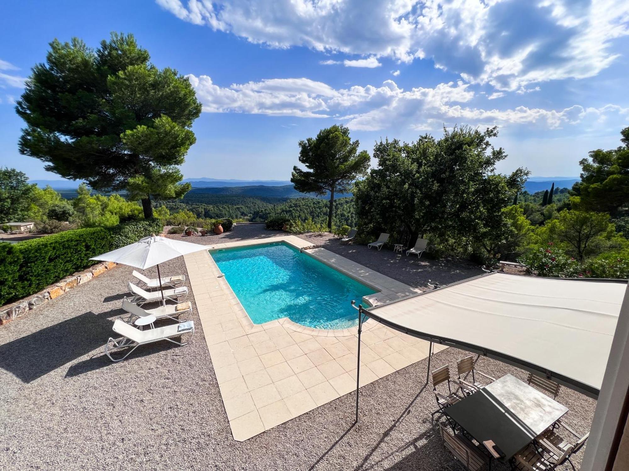 Villa "Le Sortilege" Vue Panoramique Et Piscine Tourtour Exterior photo