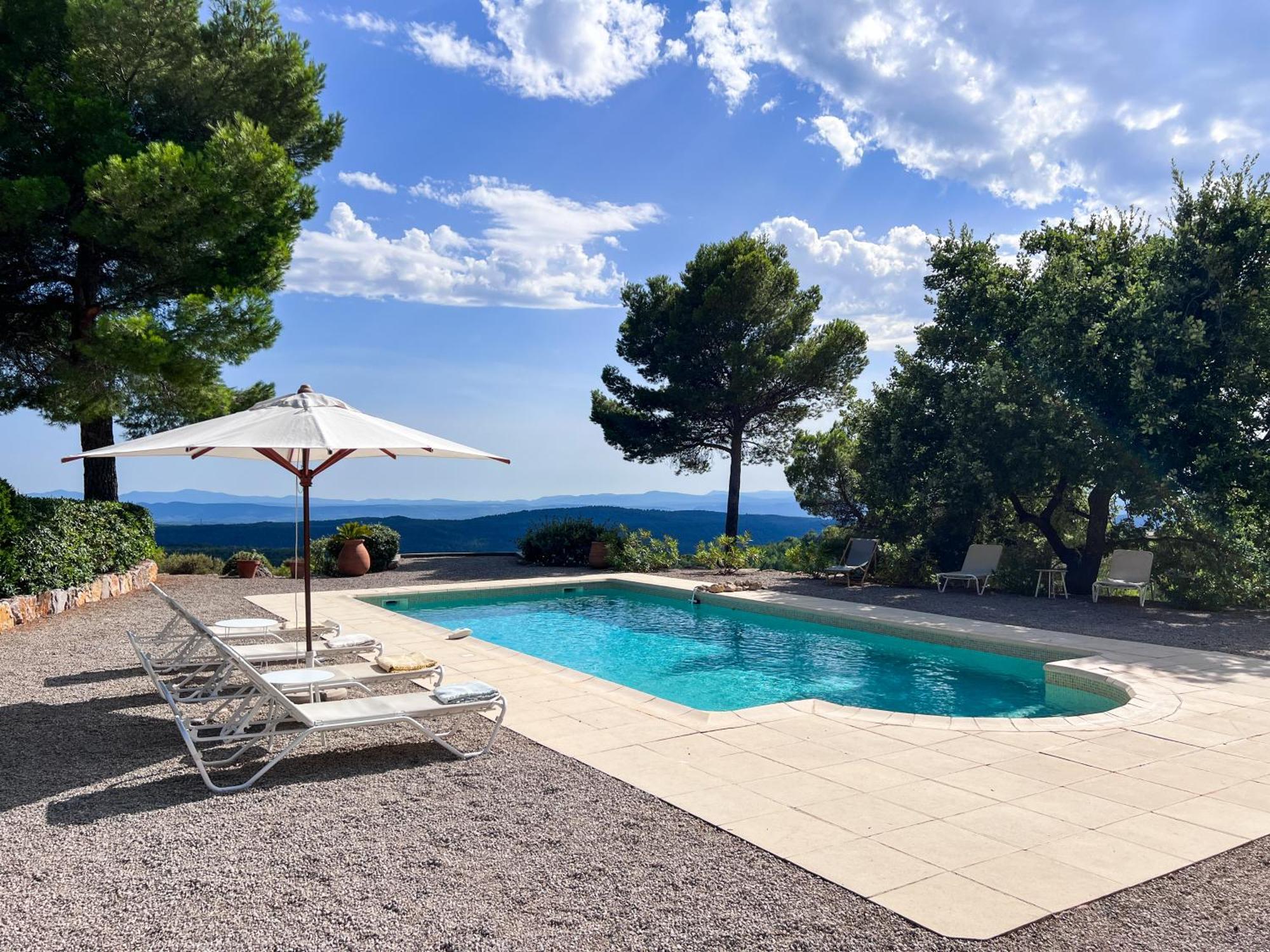 Villa "Le Sortilege" Vue Panoramique Et Piscine Tourtour Exterior photo