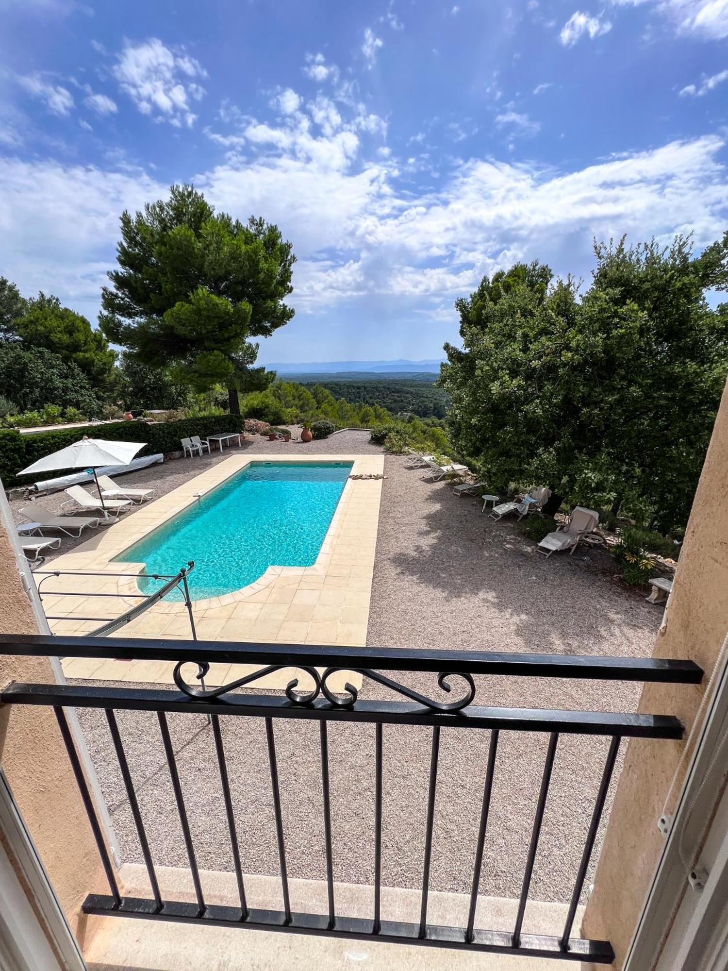 Villa "Le Sortilege" Vue Panoramique Et Piscine Tourtour Exterior photo